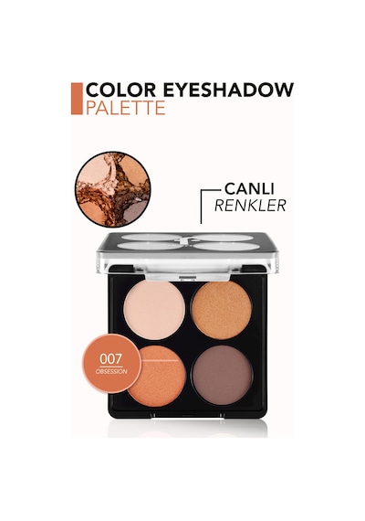 Flormar Mat & Işıltılı Far Paleti - Color Eyeshadow Palette - 007 Obsession- 8682536051217