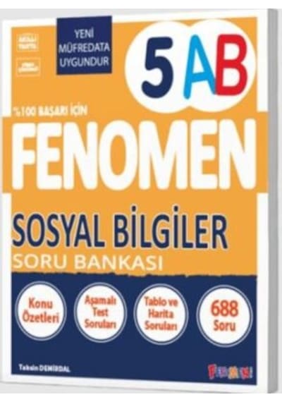 Fenomen 5 Sosyal Bilgiler A-b Soru Bankası Fenomen Yayınları