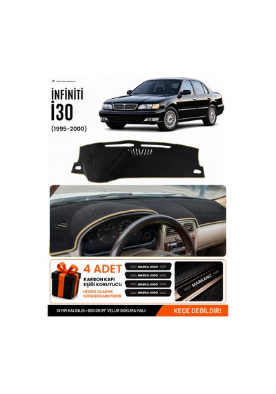 Infınıtı İ30 1995-2000 Uyumlu Torpido Koruma, Torpido Örtüsü, Torpido Kılıfı - Siyah Bej