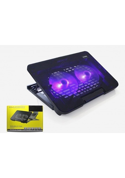 Hadron HD2007 Ledli Çift Fanlı 15" - 7" Notebook Soğutucu