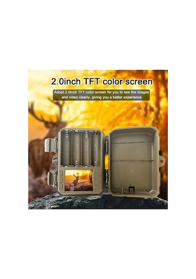 Dl-05 Fotokapan Kamera 16mp Full Hd 1080p Lcd Ekranlı Açık Takip Kamerası Ip66 Su Geçirmez Yaban Hayatı Kamera Kızılötesi Gece Görüş Kamera Trail Camera Diğer