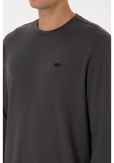 U.S. Polo Assn. Erkek Regular Fit Bisiklet Yaka Gri Sweatshirt 50315483-VR024
