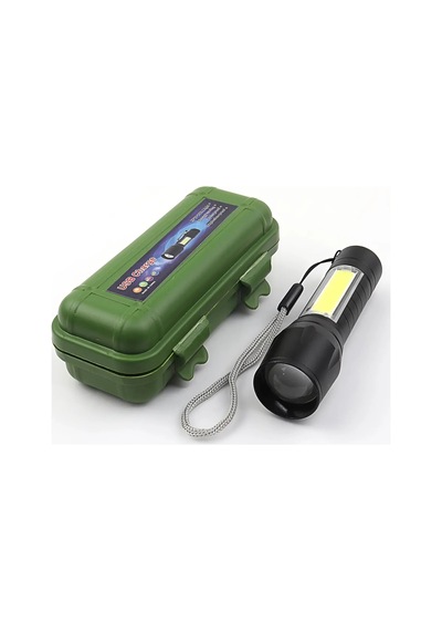 Led Aydınlatma Taktik Mini Taşınabilir Su Geçirmez El Feneri Siyah Görünürlük Aracı Outdoor Gereci