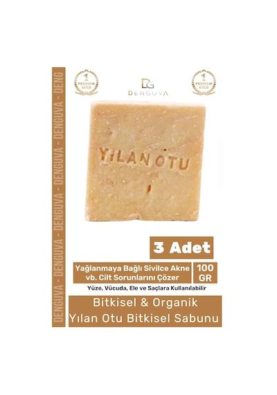 100% Güzel Kokulu El Yüz Saç Vücut Cilt Onaran Kolajen Etkili Yılan Yağı Otu Bitkisel Sabun 3 Adet Karışık