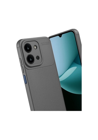 Newface Xiaomi Redmi 15c 4g Auto Focus Karbon Kapak - Gri