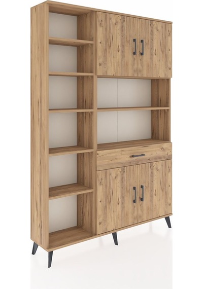Arges Dolap 10 Raflı Tek Çekmeceli 4 Kapaklı 132x30x195 Çam-çam/çam Atlas Çam/atlas Çam Arges Dolap 10 Raflı Tek Çekmeceli 4 Kapaklı 132x30x195 Çam-çam/çam Atlas Çam/atlas Çam