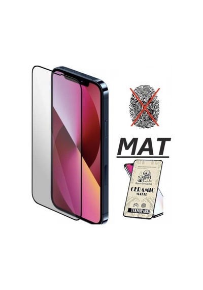 Apple  Uyumlu  iPhone 13 Pro Max Mat Seramik Cam Nano Esnek Kırılmaz Full Tam Kaplayan Ekran Koruyucu