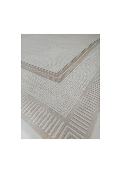 Soneva Serisi Sık Akrilik İplik Dokuma 200 X 300 6m2 Dokuma Halı Krem/bej