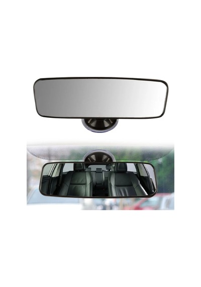 Universal Ayarlanabilir Vantuzlu Oto Iç Dikiz Aynas Düz Cam 24 Cm