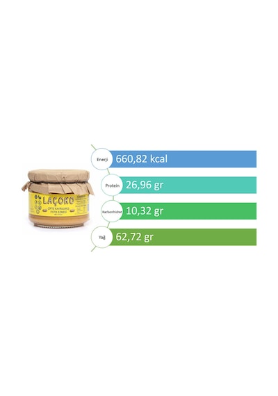 Laçoko Doğal Çifte Kavrulmuş Yer Fıstığı Ezmesi 1100 G