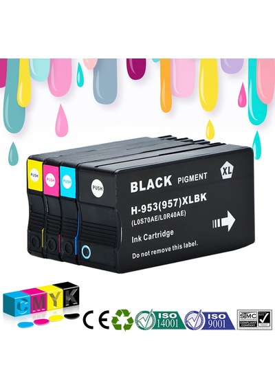 Hp 953Xl Uyumlu Takım Kartuş L0S70Ae L 7720 L 7730 L 7740 L 821