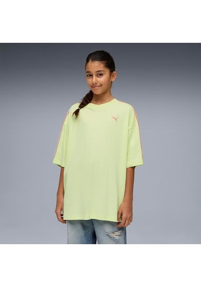 Puma Çocuk Tişört Oversized Graphic Yeşil