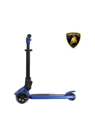Lamborghini Lisanslı L1 Luxury Katlanabilir 3 Tekerlekli Işıklı Çocuk Scooter Pembe Mavi