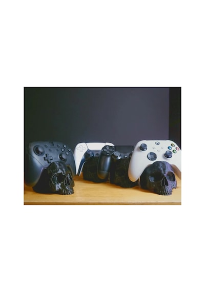 Dekoratif Kuru Kafa Detaylı Kol Standı, Oyun Kolu Tutucu Stand, Ps5/ps4/xbox/nintendo Uyumlu