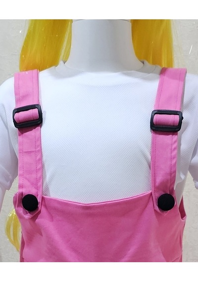 Bahçıvan Tulum Ve Şapka Set Pembe