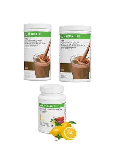 Herbalife 2 Adet Çikolata Shake Ve 1 Adet 50 Gr Limon Aromalı Çay