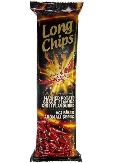 Long Chips Acı Biberli Cips 75 Gr