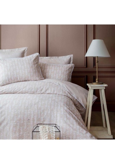 Apricitas Home Pamuk Krep Çift Kişilik Nevresim Takımı Nancy Bej