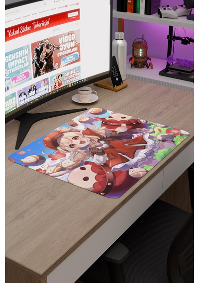 Klee Genshin Impact Anime Gacha V3 - 48x40 Xl Gaming Mouse Pad Fare Altlığı