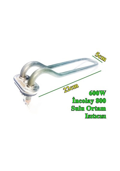 Bulaşık Makinesi Tank Rezistansı 600w İncolay 800 - Isısan R5124-1p