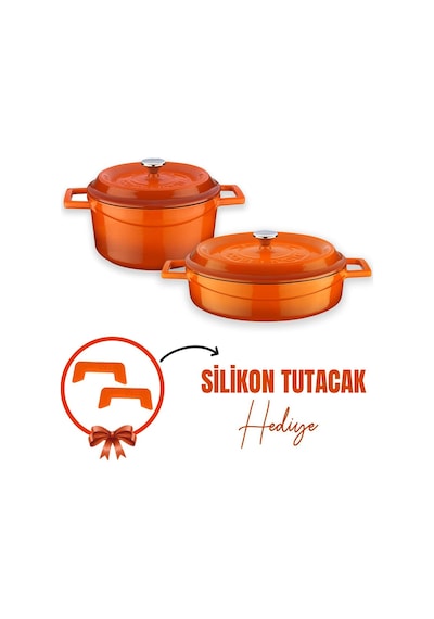 Lava Döküm 2x Trendy Serisi 5 Parça Tencere Seti 001
