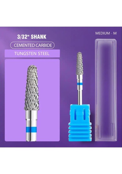 Ellea Nail Mavi Çelik Üçgen Freze Uç