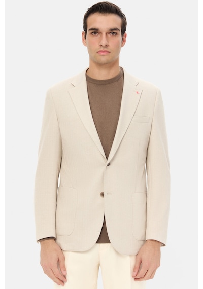 D's Damat Ds Damat Slim Fit Vizon Balıksırtı Kumaş Ceket 5hc04bb06494m Çok Renkli