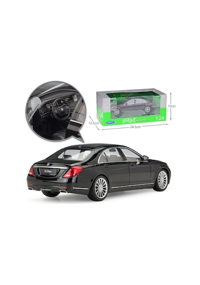 Welly Mercedes S-class 1 24 Siyah Model Araba