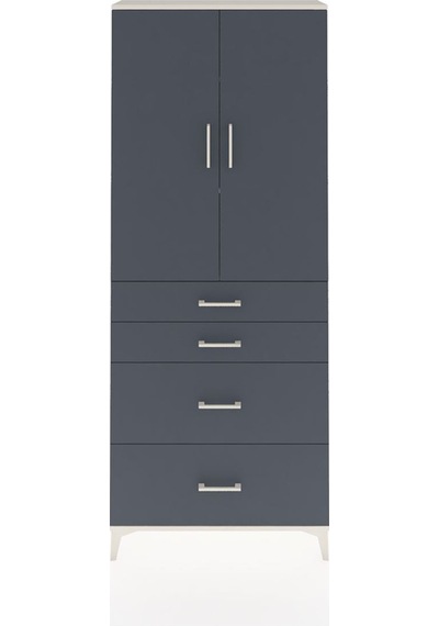 Arges Dolap 3 Raflı 4 Çekmeceli 2 Kapaklı 88x30x221 Aytaşı-an... Aytaşı