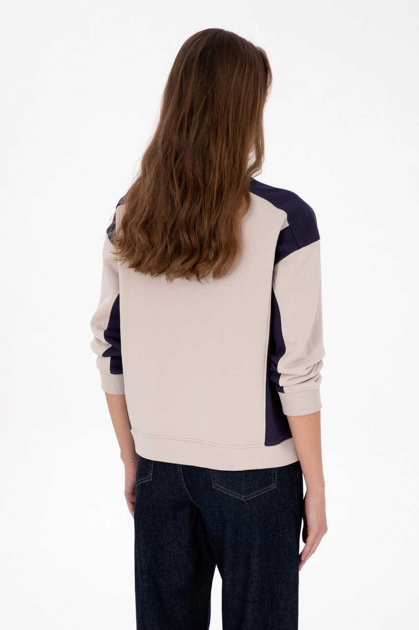 U.S. Polo Assn. Kadın Mürdüm Bisiklet Yaka Sweatshirt 50314951-VR074