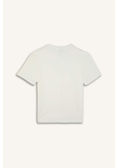 Defacto %100 Pamuk New Regular Fıt 2li Şortlu Pijama Takımı H8680ax26smwt34 Beyaz-wt34
