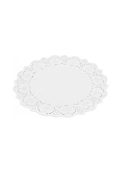 Kağıt Dantel Tepsi Örtüsü Yuvarlak 28 Cm - 100 Adet