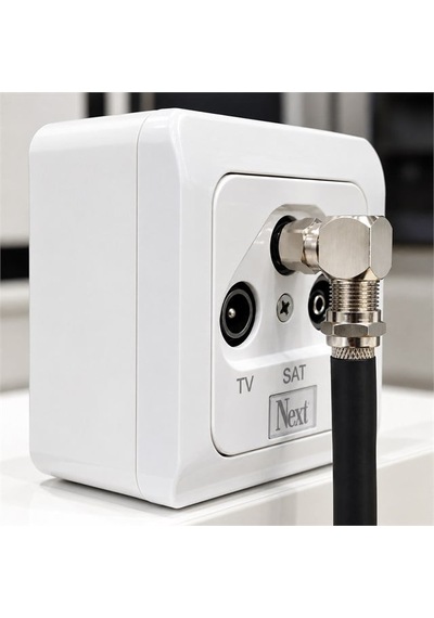 Powermaster Pm-24852 90 Derece L Tip F Vidalı Çevirmeli Konnektör