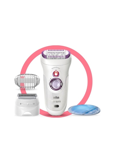 Braun Silk-Epil 9 9710 SensoSmart Islak Kuru 4 Ek Parçalı Epilatör
