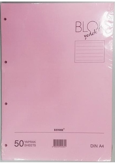 Bayındır A4 Kolej Yedek Pembe Çizgili