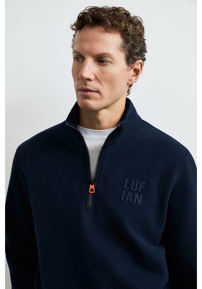 Lufian Chase Erkek Sweatshirt Lacivert Lacivert 112030213100200