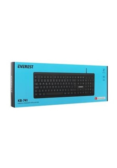 Everest Kb-741q Siyah-gri Usb 2 Metre Bakır Kablolu Usb Q Klavye