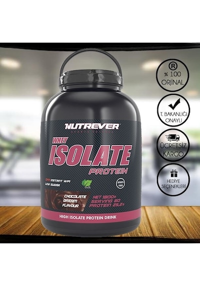 Nutrever Whey Isolate 1800 Gr (520437622)-Çikolata