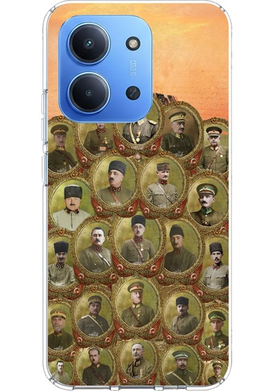 Redmi 15c Uyumlu Atatürk Ve Kurtuluş Savaşı Komutanları Baskılı Silikon Kılıf Renkli