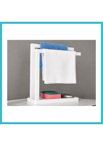 Bezos 3d Baskı Havluluk Ve Sabunluk Organizer - Lavabo Üstü Çok Amaçlı Düzenleyici-beyaz Dfnbez