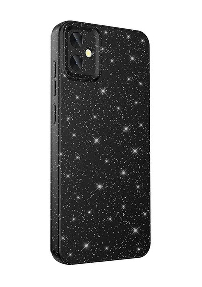 Galaxy Uyumlu A05 Kılıf Kamera Korumalı Simli Silikon Üstün Koruma Pazarplus Pembe Koyu