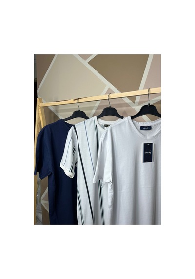 Mfz Giyim Lacivert - Beyaz Çizgili Renk 3'lü Bisiklet Yaka Erkek T-shirt Lacivert-beyaz-cizgili Mfz Giyim Lacivert - Beyaz Çizgili Renk 3'lü Bisiklet Yaka Erkek T-shirt Lacivert-beyaz-cizgili