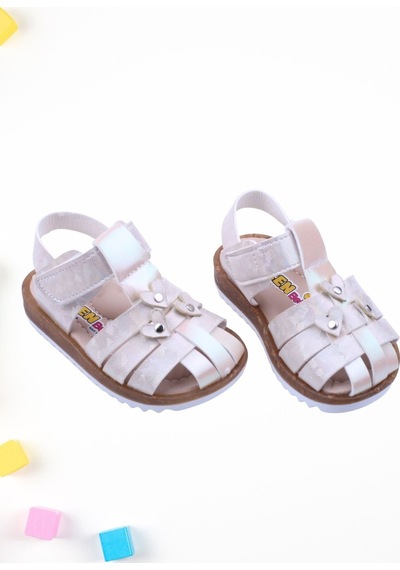 Papuç Sepeti Arzen-2879 Kız Bebek Ortopedik Sandalet Ayakkabı 001