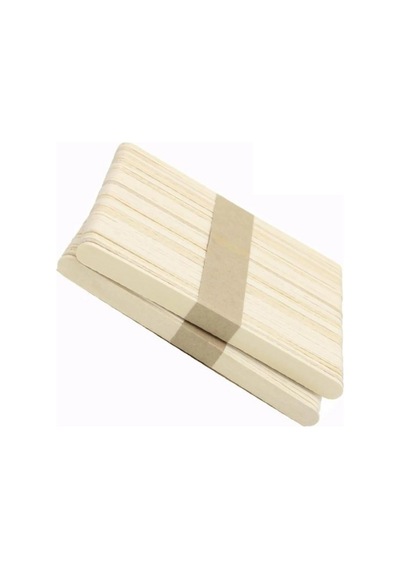 Natural Renksiz Dar Dil Çubuğu 100 Adet Abeslang En 1cm ,boy 11.4 Cm