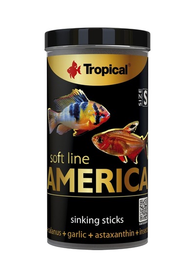 Tropical Softline America S Kuzey Ve Güney Amerika Balıkları İçin Yumuşak Taneli Balık Yemi 250 Ml 140gr