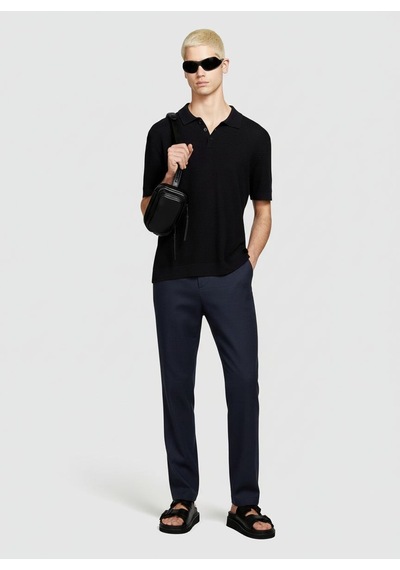 Sisley %100 Keten Slim Comfort Fit Pantolon Erkek Lacivert Pantolon - 324p4aghsf049