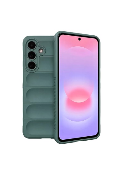 Galaxy Uyumlu Uyumlu A57 5g Optimum Silikon - Koyu Yeşil Beyaz