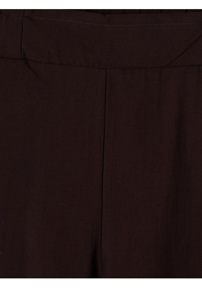 Lcwaıkıkı Classic Bordo Beli Lastikli Geniş Paça Kadın Pantolon