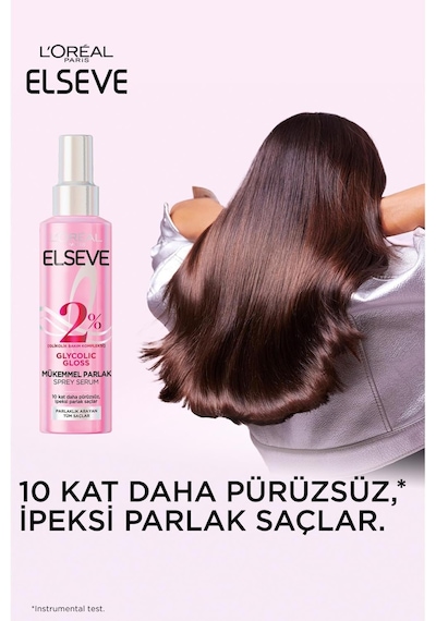 L'oréal Paris Elseve Glycolic Gloss Mükemmel Parlaklık Veren Saç Bakım Sprey Serumu 150ml Diğer