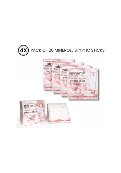 Tek Kullanımlık Çubuk Kan Taşı, Erkekler Ve Kadınlar İçin Ufak Jilet Kesikleri Ve Manikür Pedikür Uygulamalarında Kanamayı Durdurur, 20'li 4 Paket